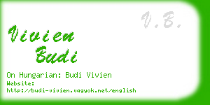 vivien budi business card